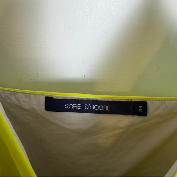 SOFIE D'HOORE Dauphine Cotton Twill Dress, Anise Green | Sz. 34 / XS - Picture 3 of 9